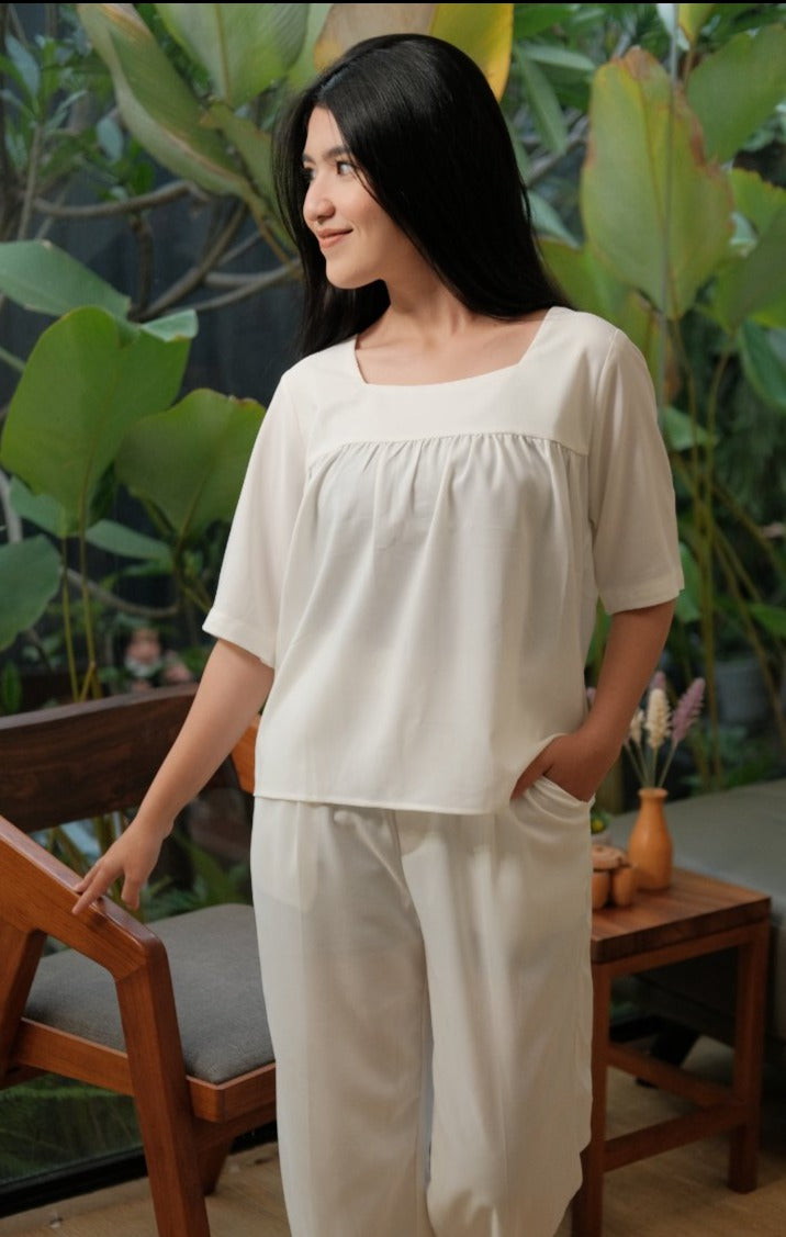 Whitney Polycotton Sets White