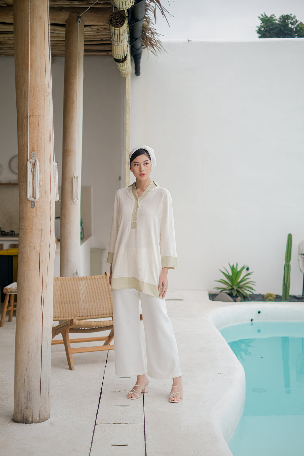 Nazia Blouse White