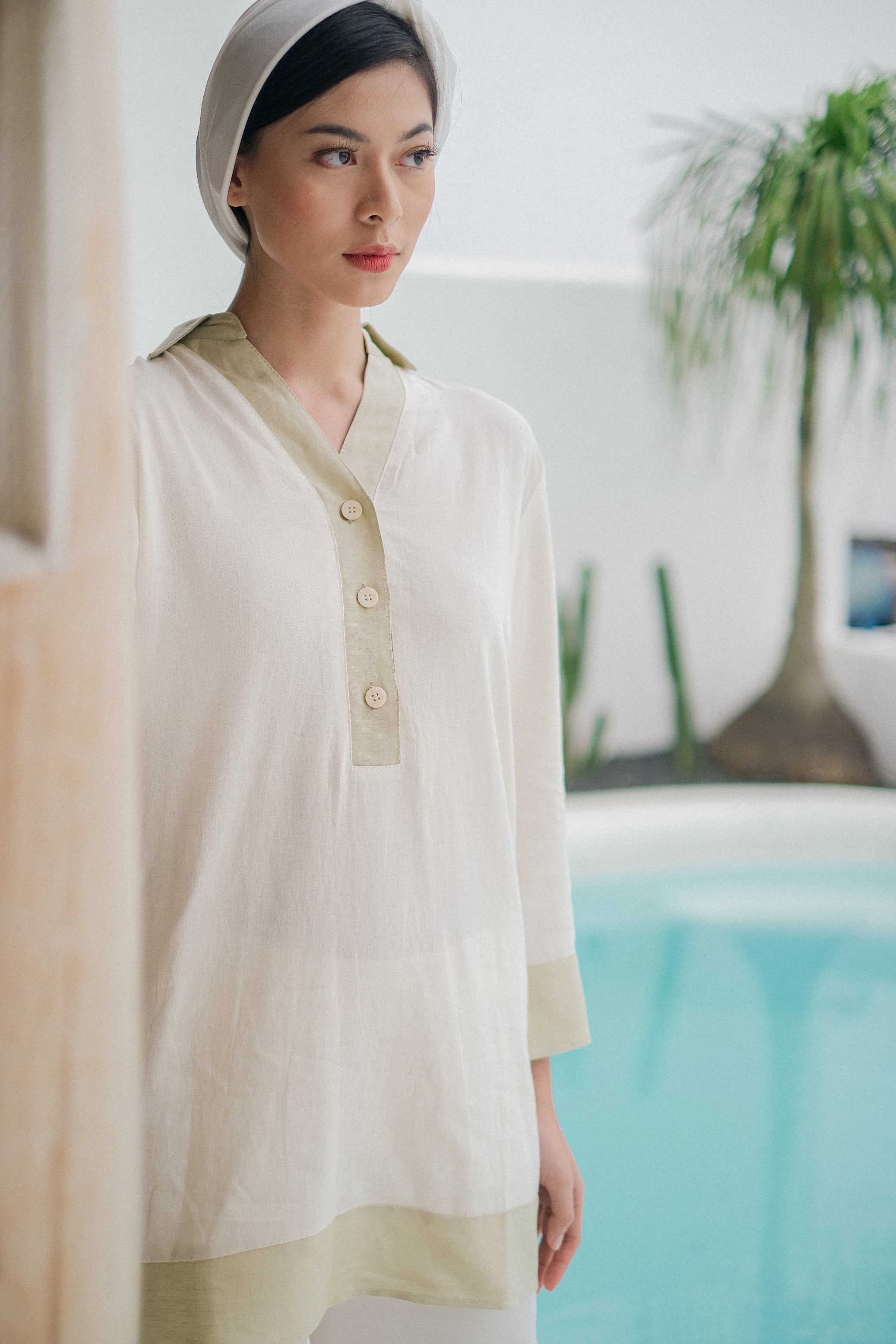 Nazia Blouse White