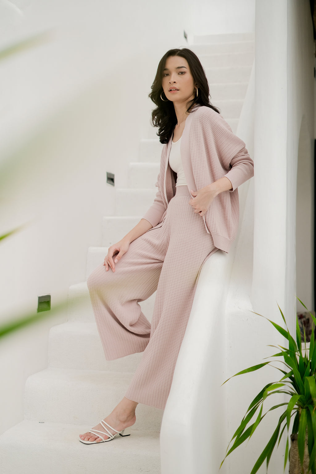 Juan Knitted Pants Dusty Pink
