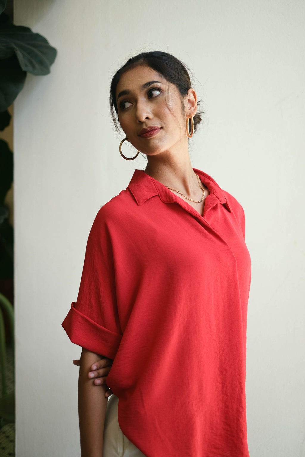 Mizuna Blouse Red