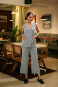Knitted Kennedy Marie Pants Cerulean Set