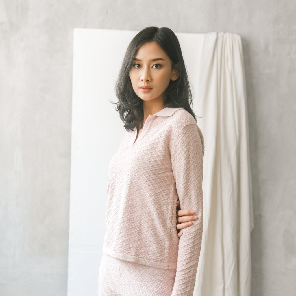 Stefani Blouse Jevi Pants Pink