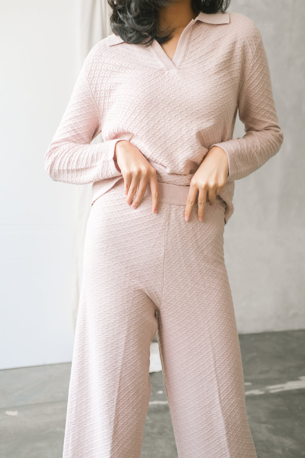 Stefani Blouse Jevi Pants Pink
