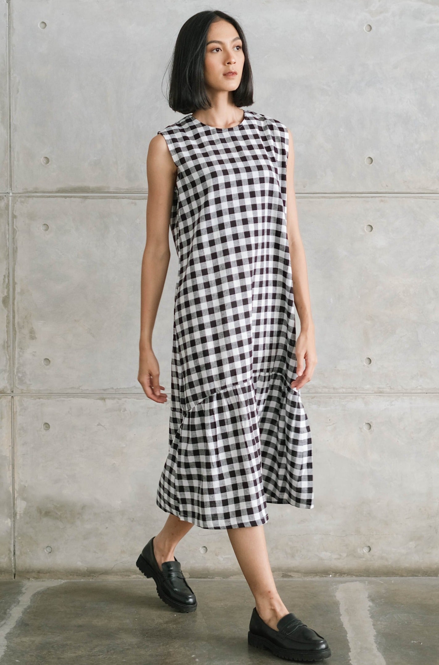Ryva Linen Dress Black