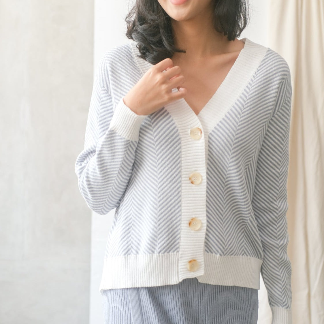Elyna Cardigan Cerulean Blue