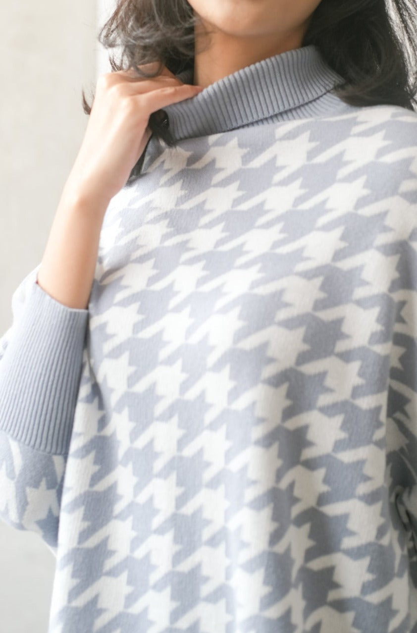 Anatasya Knitted Blouse Cerulean