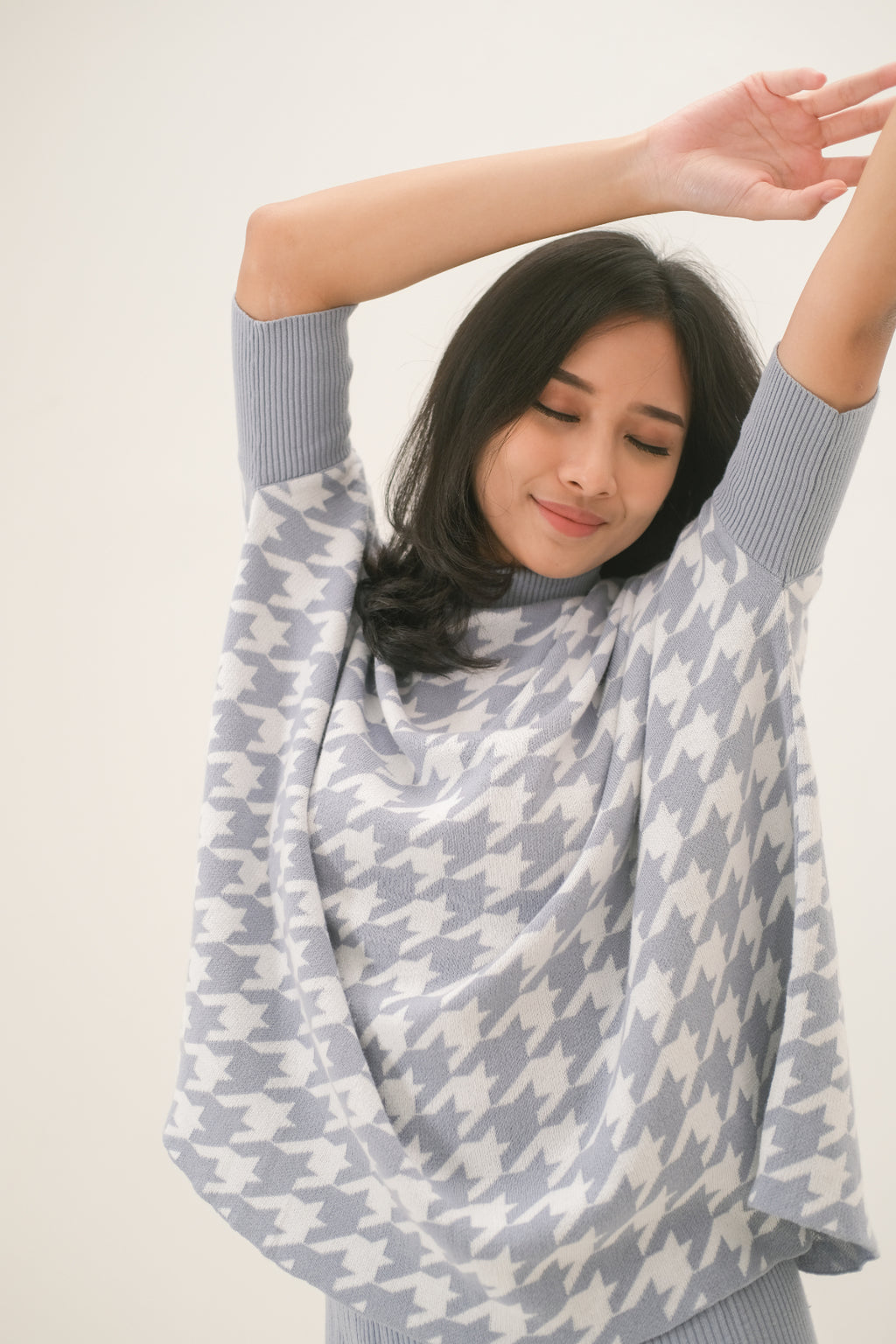 Anatasya Knitted Blouse Cerulean