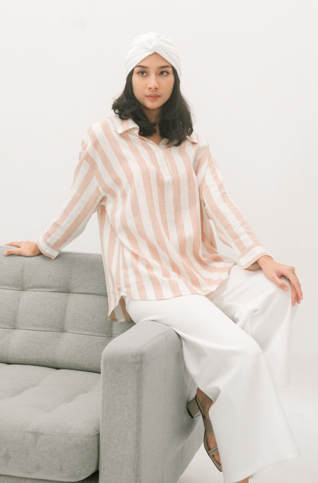 Shopia Pure Linen Blouse