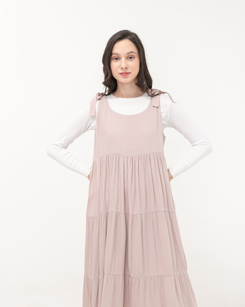 Quinly Crinkle Dress Sand