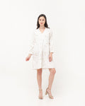 Kristin Linen Dress White