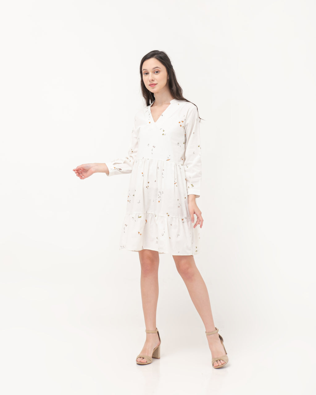 Kristin Linen Dress White