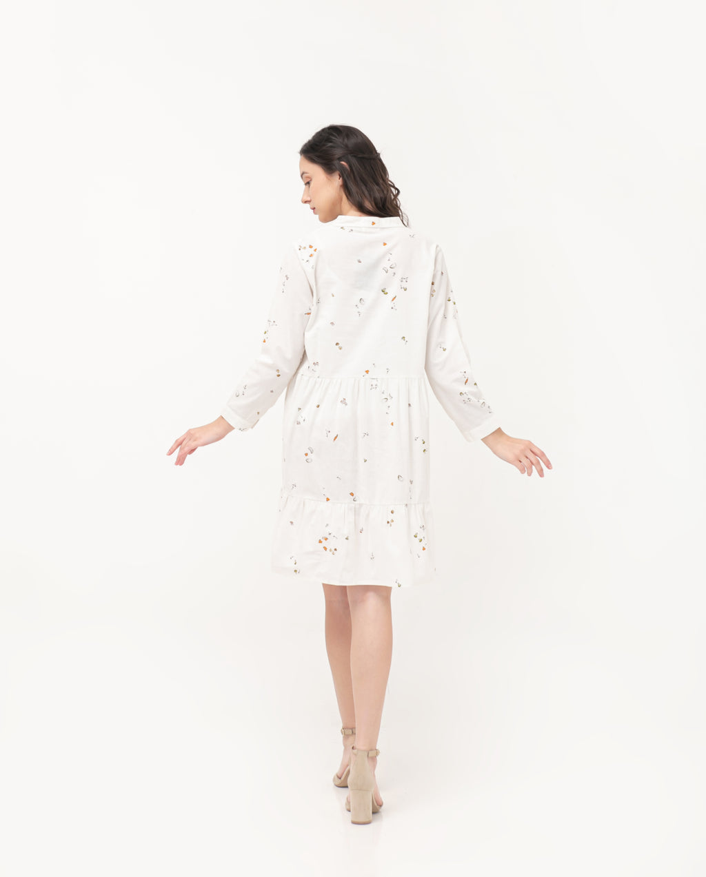Kristin Linen Dress White