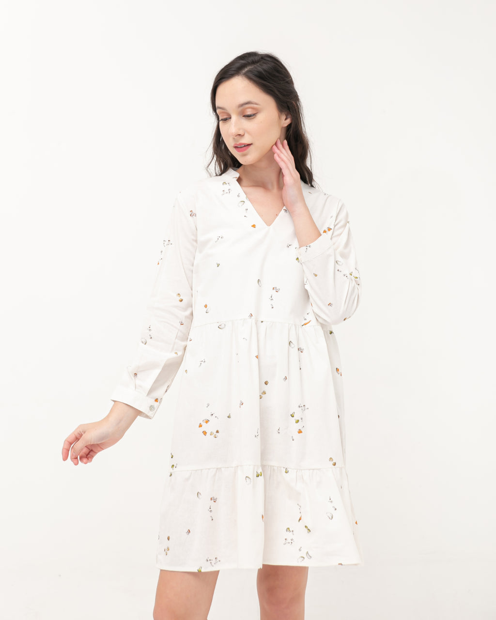 Kristin Linen Dress White