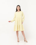 Prisilla Cotton Dress Yellow