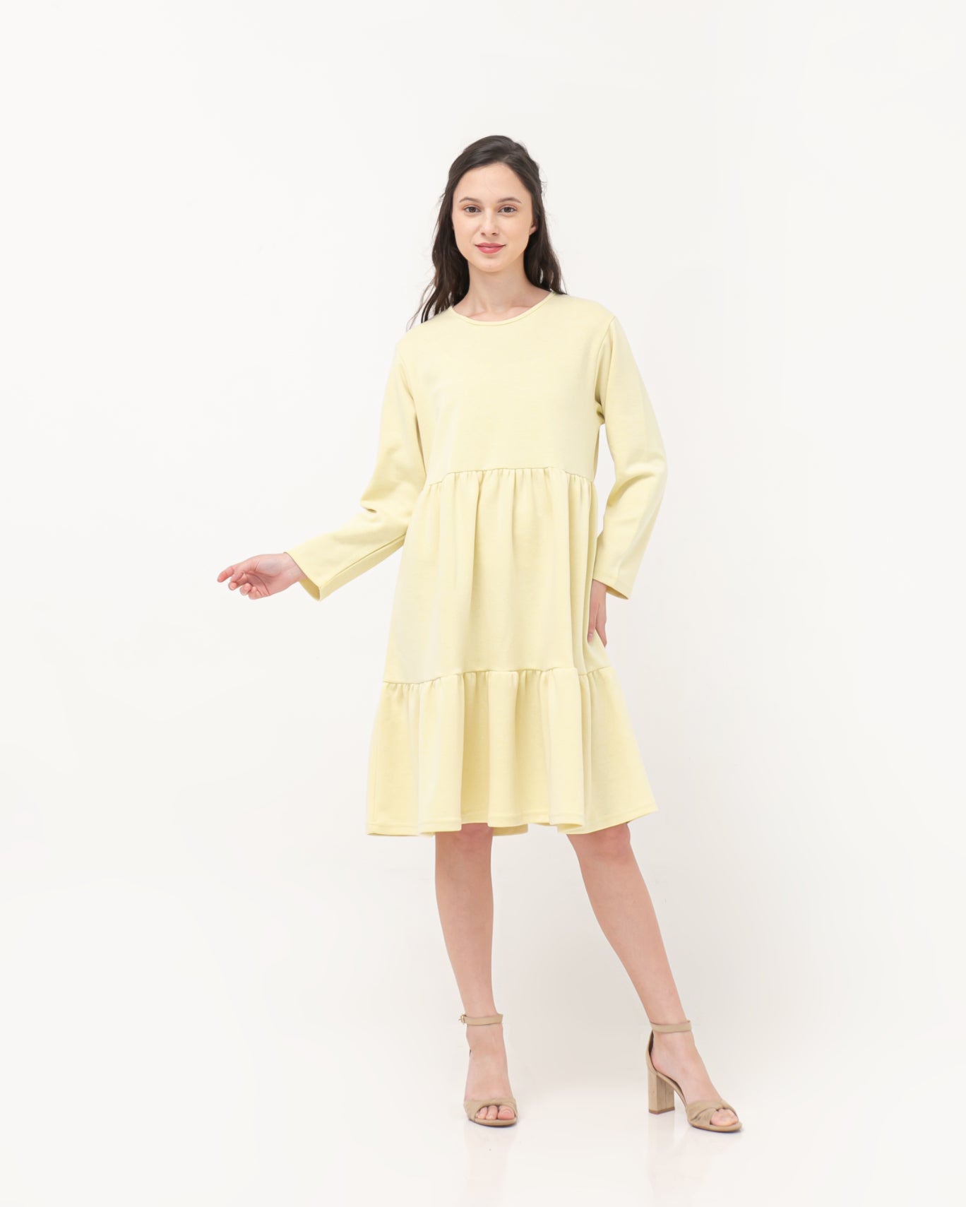 Prisilla Cotton Dress Yellow