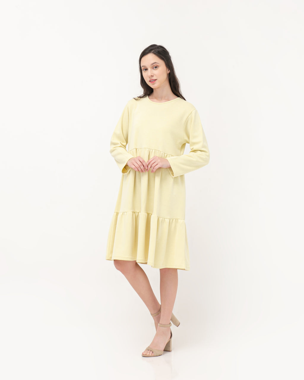 Prisilla Cotton Dress Yellow