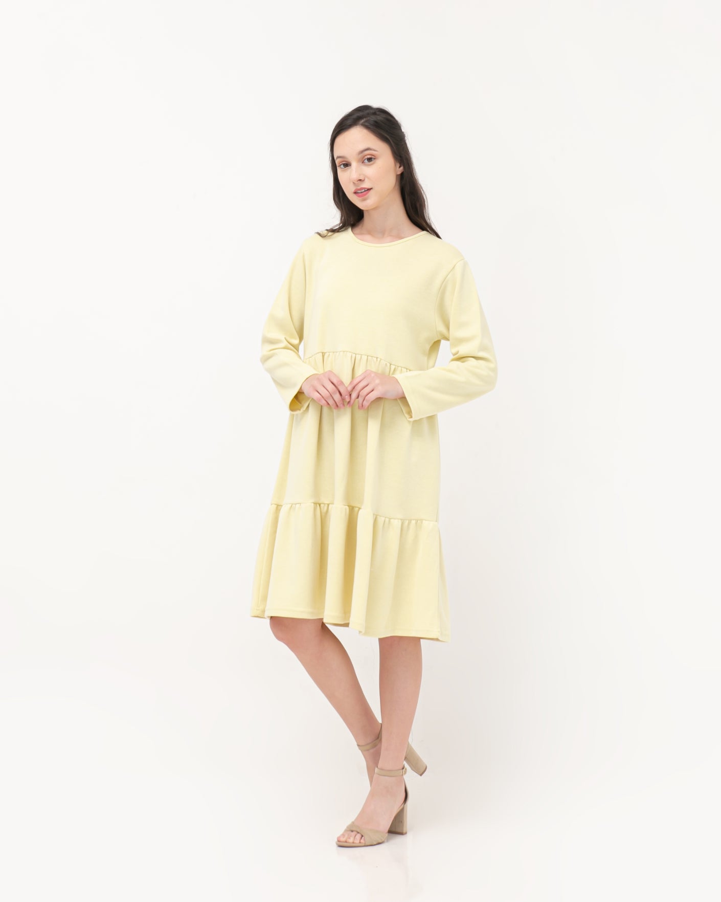 Prisilla Cotton Dress Yellow
