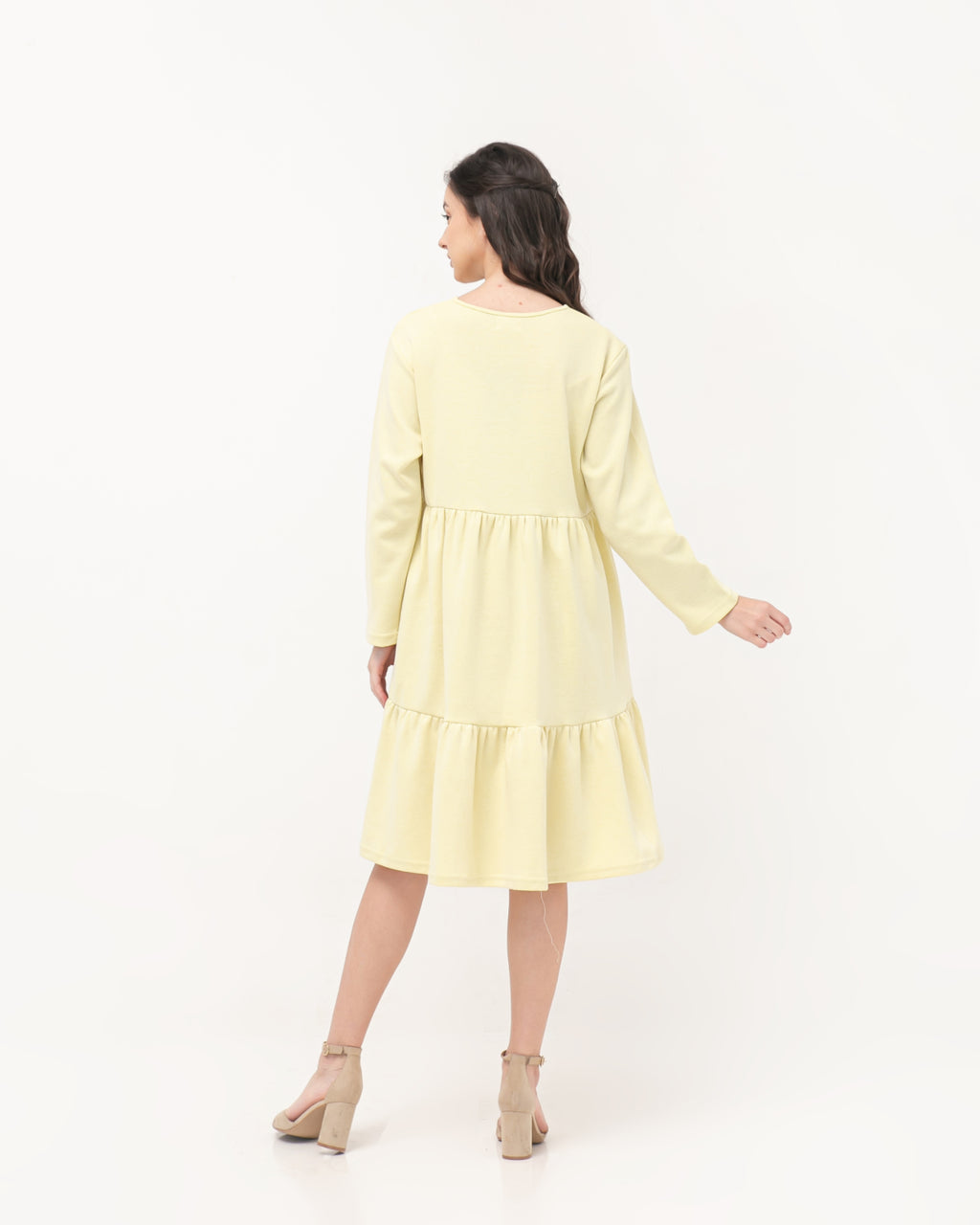 Prisilla Cotton Dress Yellow