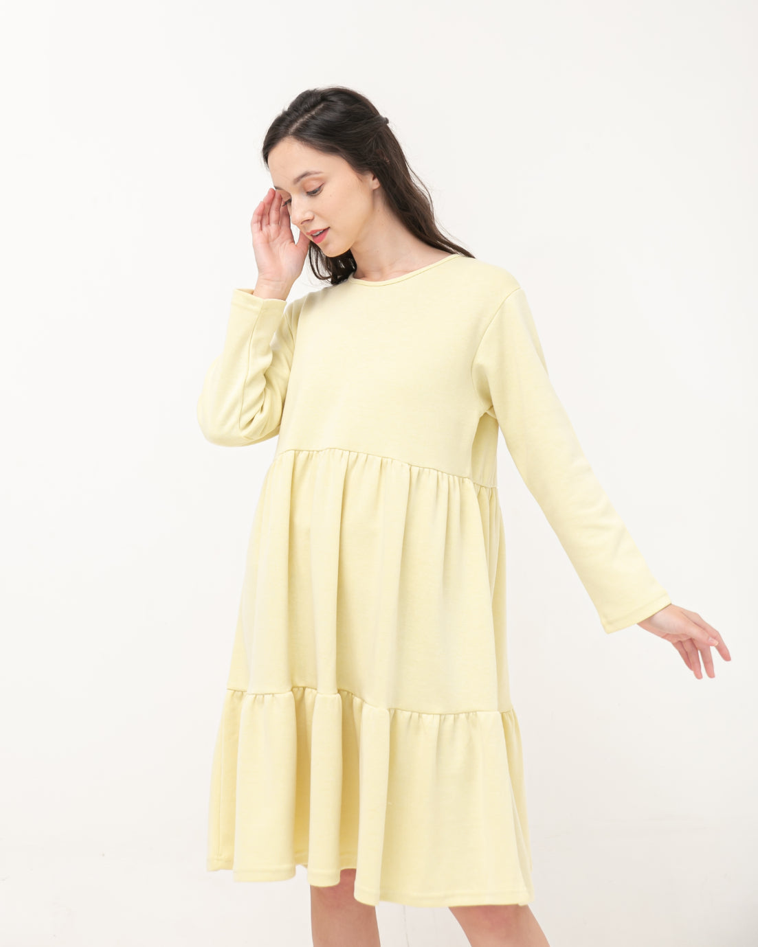 Prisilla Cotton Dress Yellow