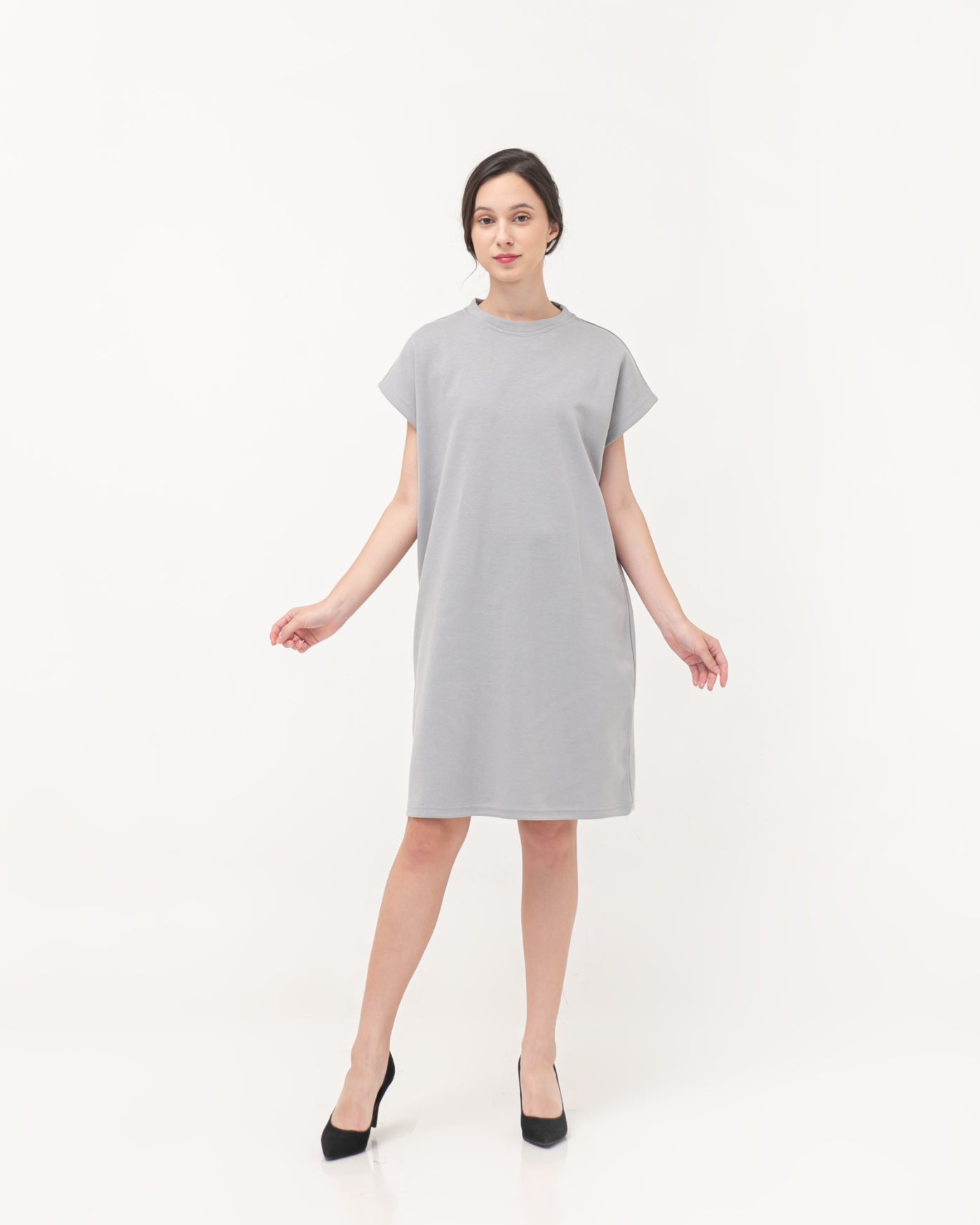 Ophira Cotton Relax Dress Sage