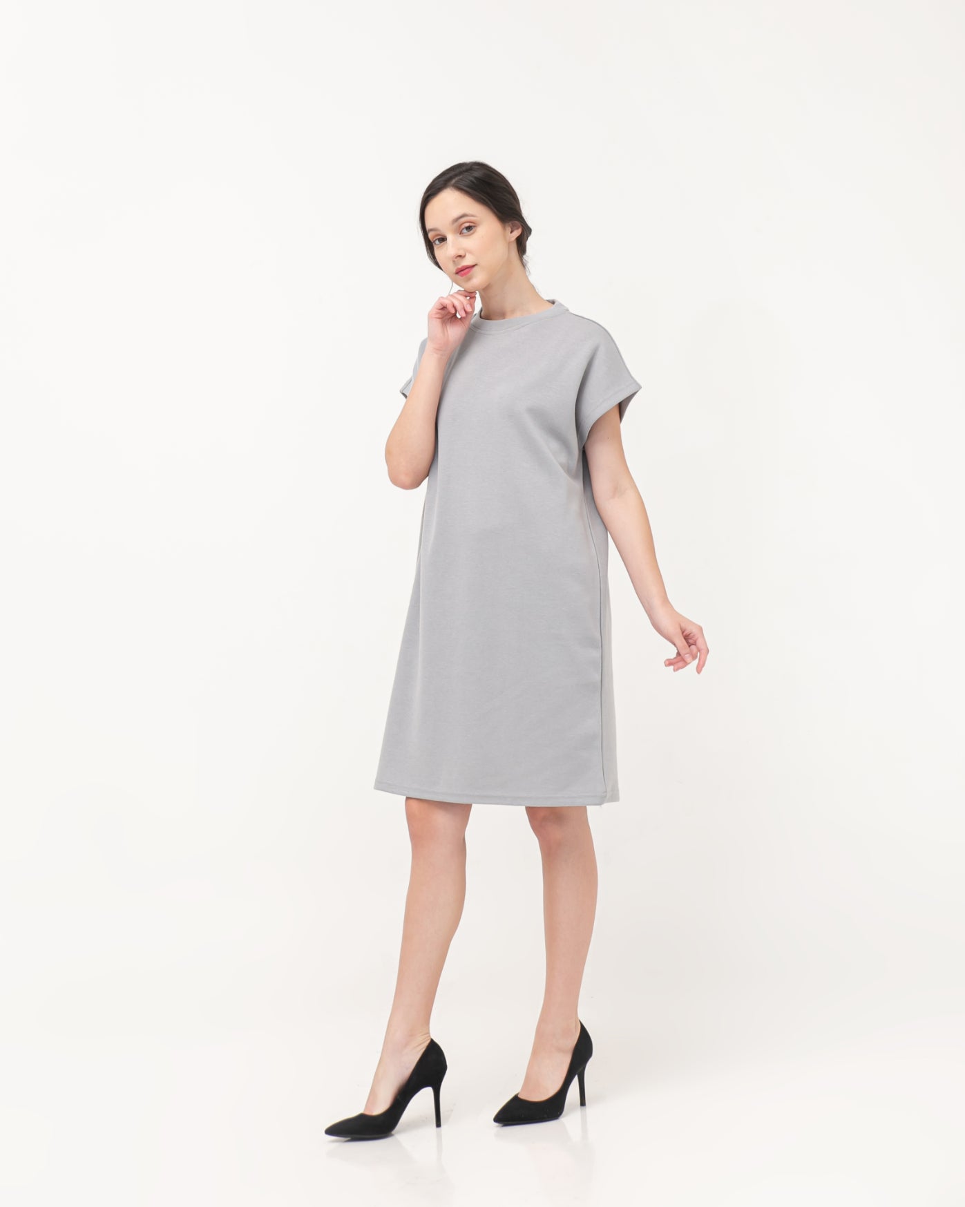 Ophira Cotton Relax Dress Sage