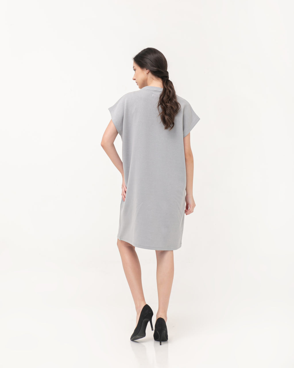 Ophira Cotton Relax Dress Sage