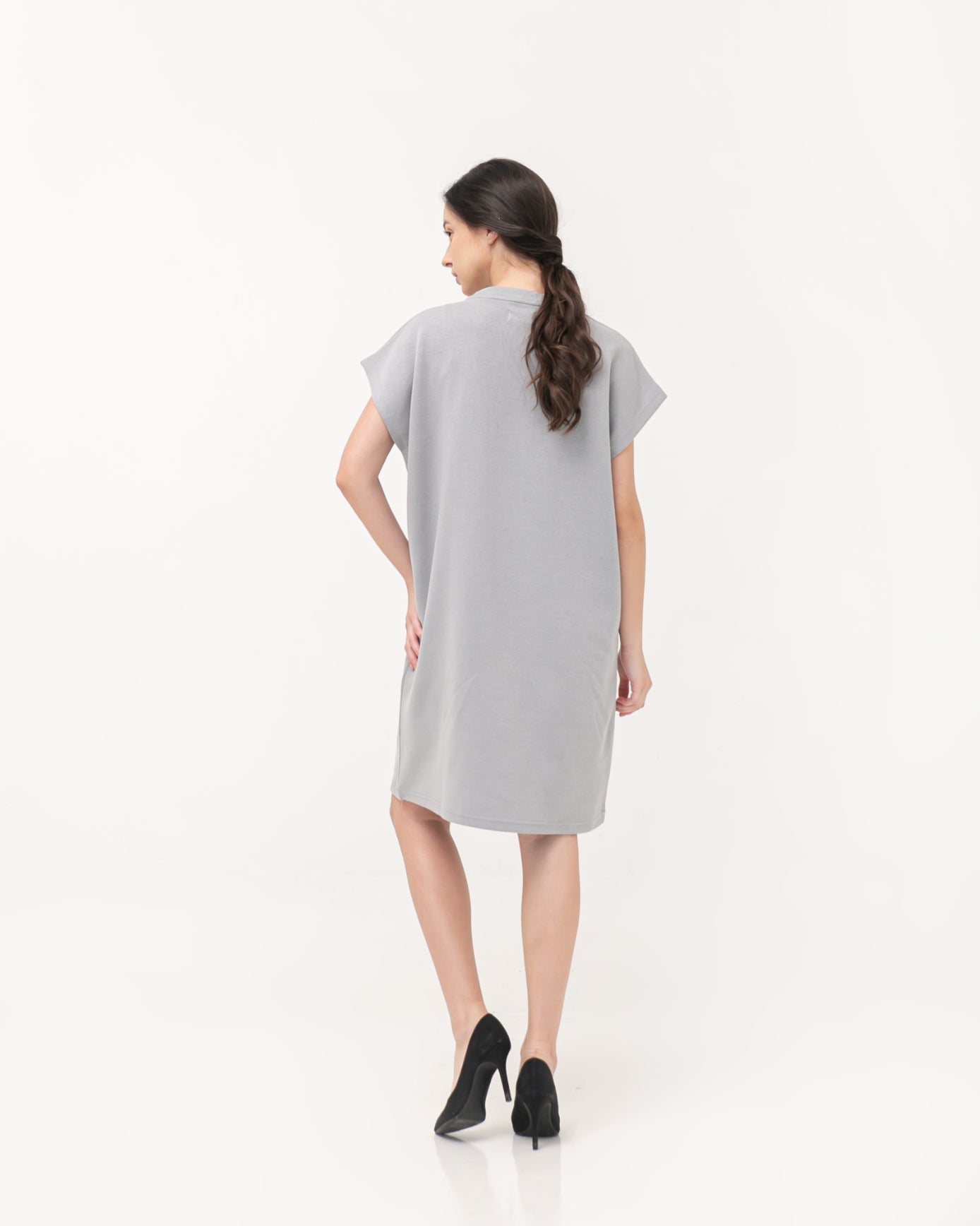 Ophira Cotton Relax Dress Sage