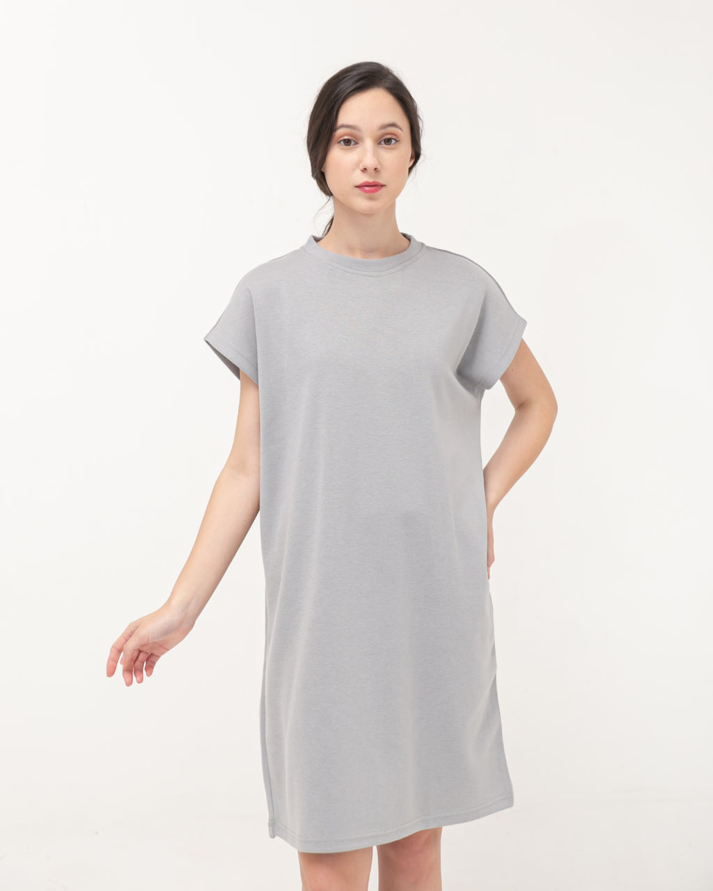 Ophira Cotton Relax Dress Sage