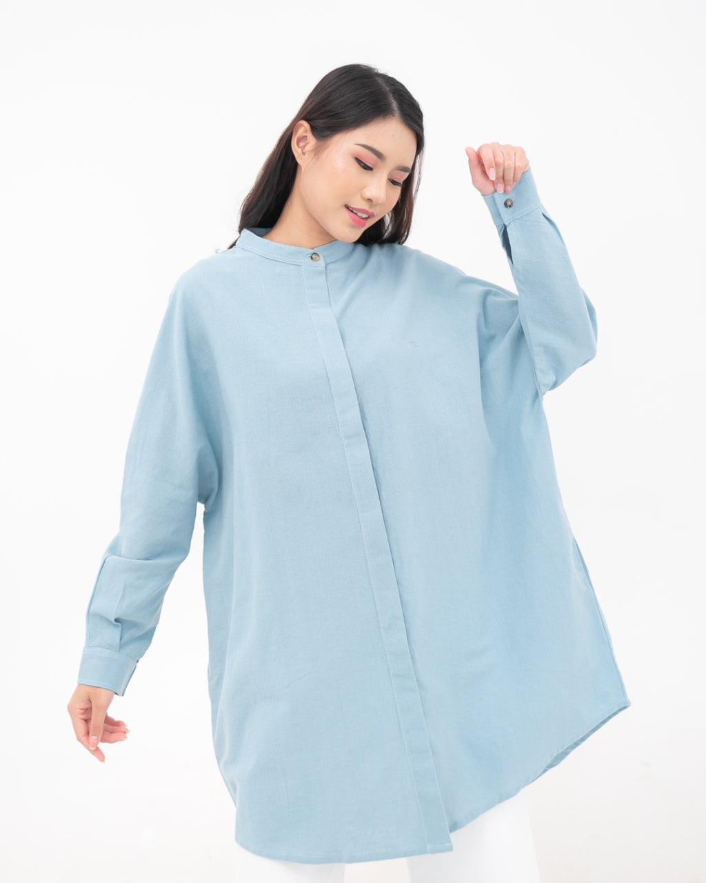Nancy Linen Tunic Cerulean