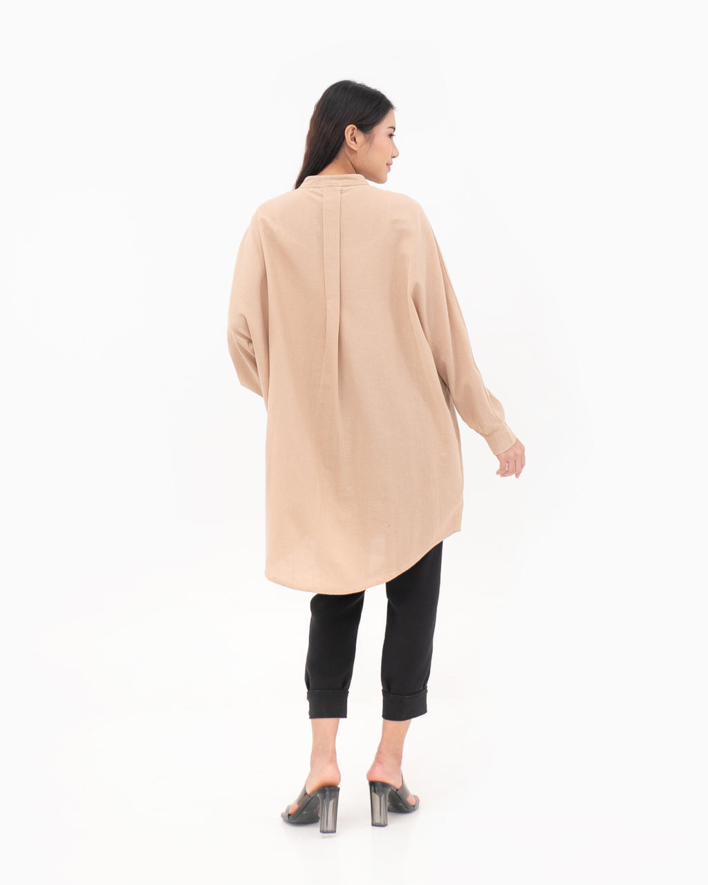 Nancy Linen Tunic Dress Sand