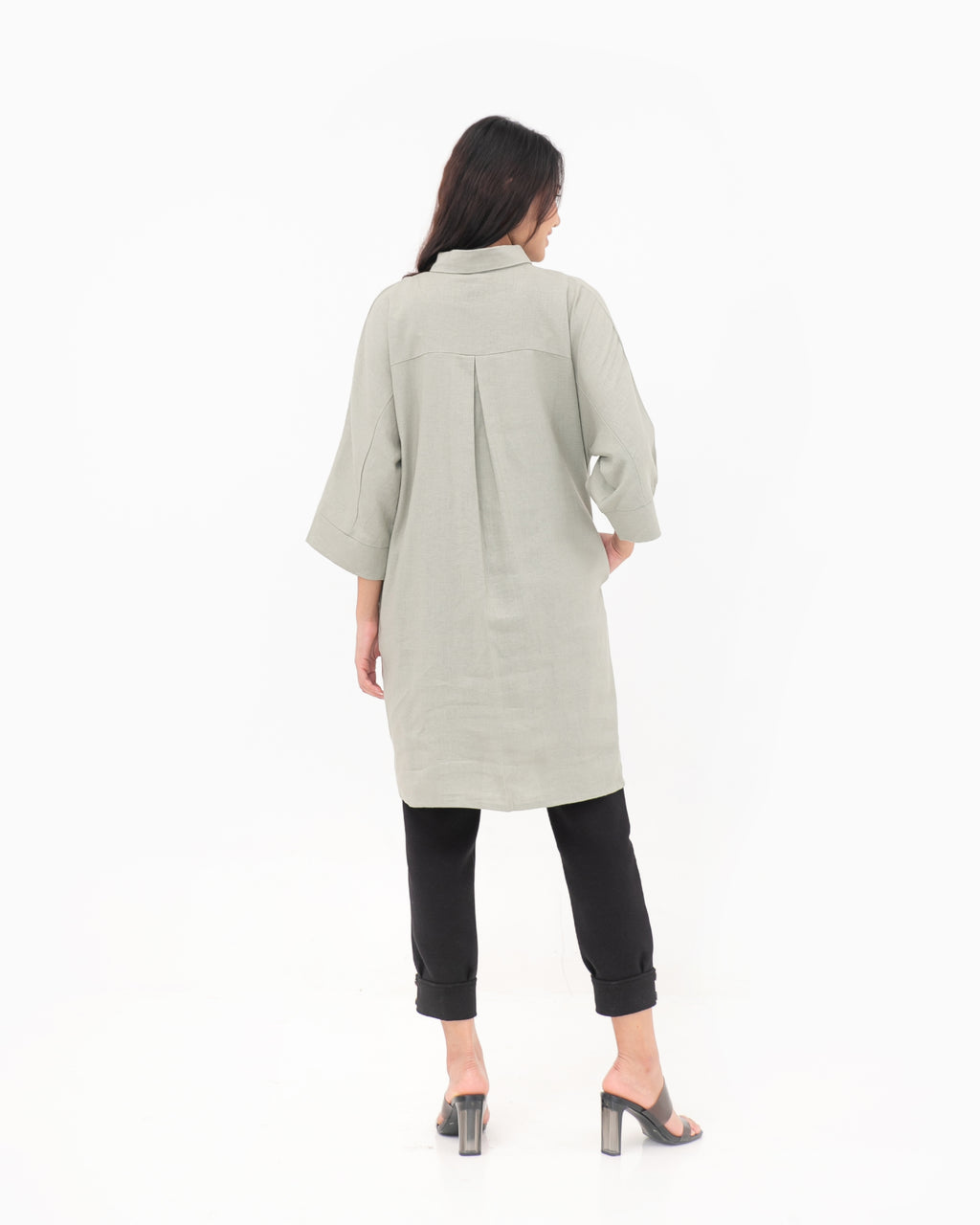 Runa Linen Dress / Tunic Sage