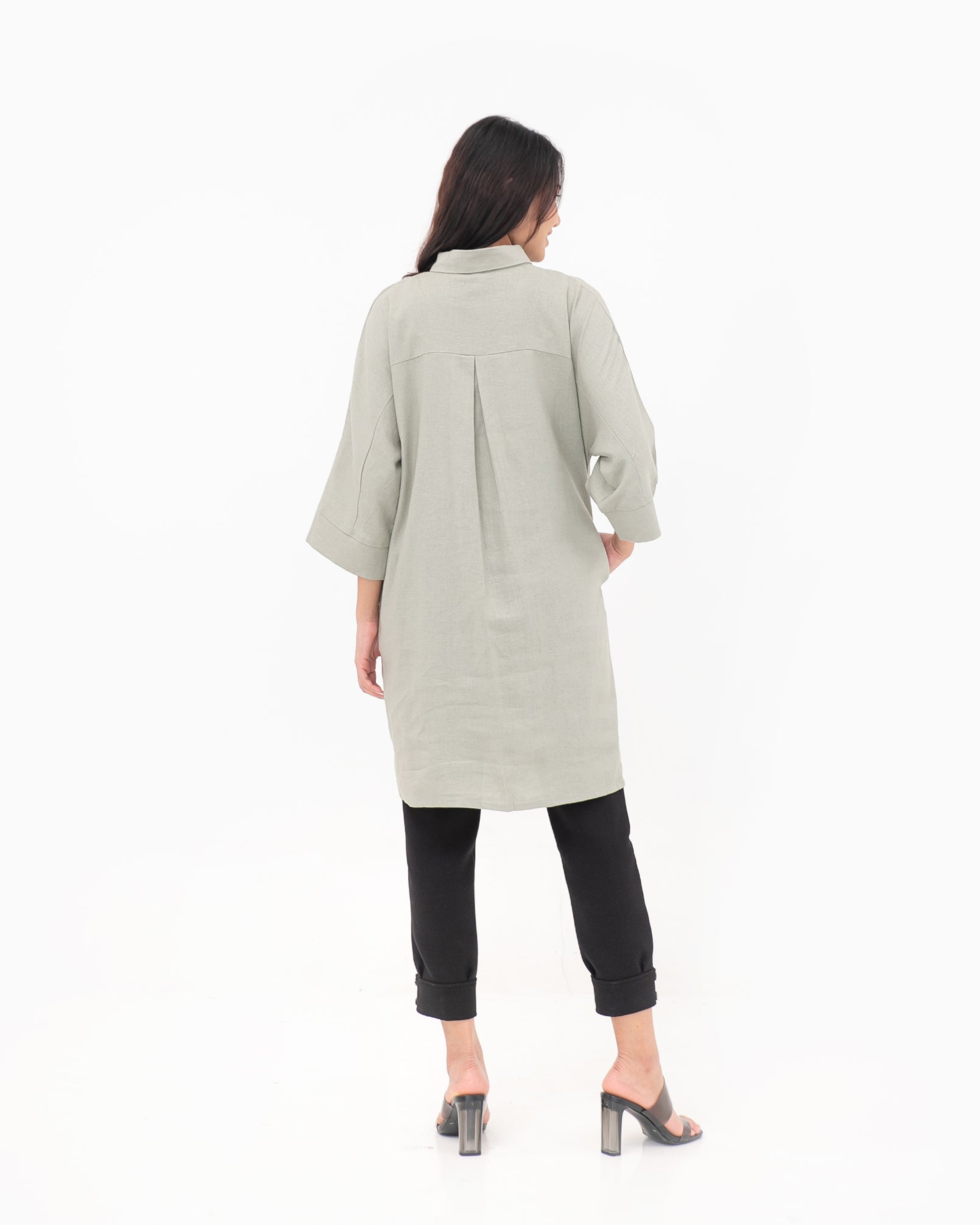 Runa Linen Dress / Tunic Sage