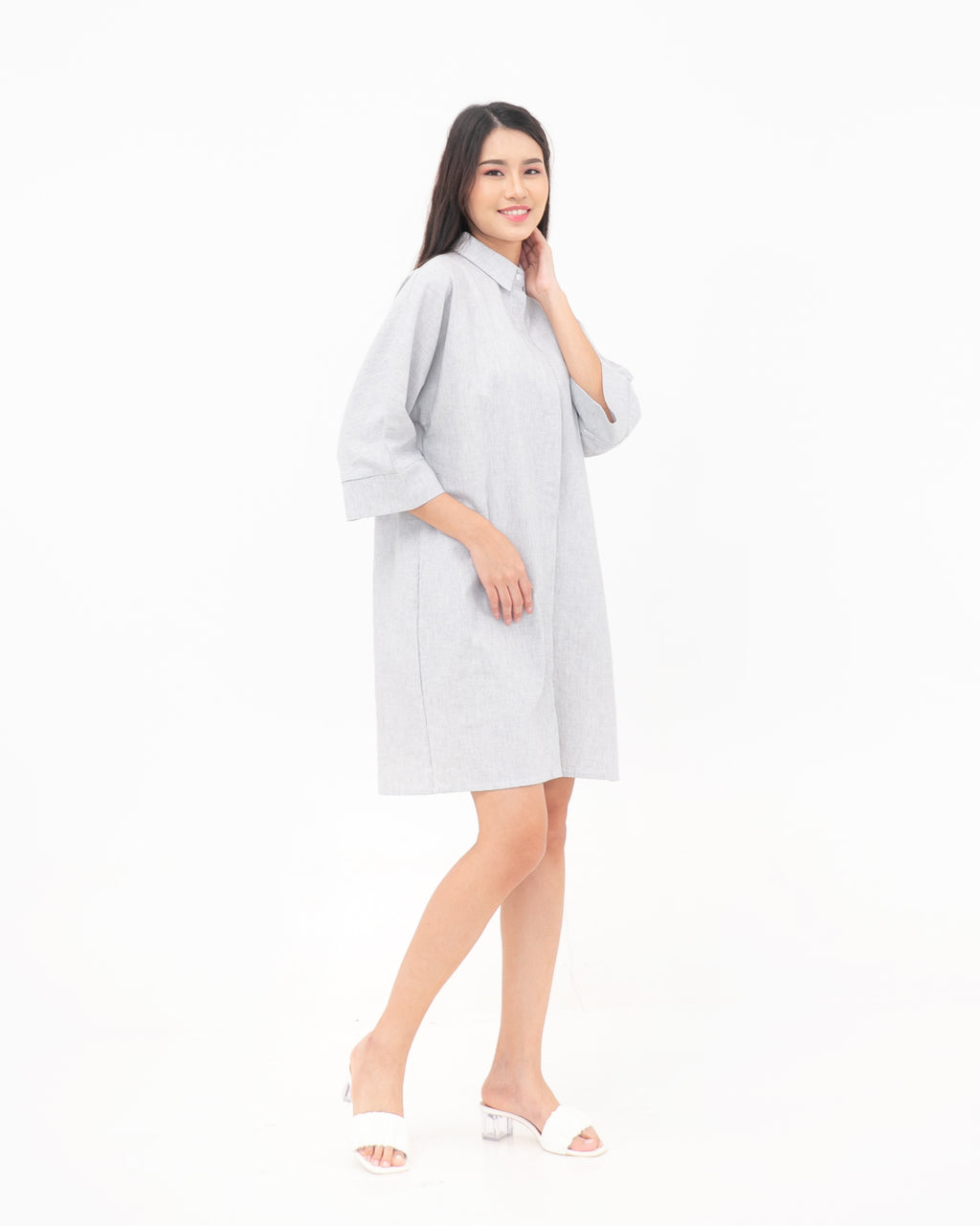 Runa Linen Dress Stripes