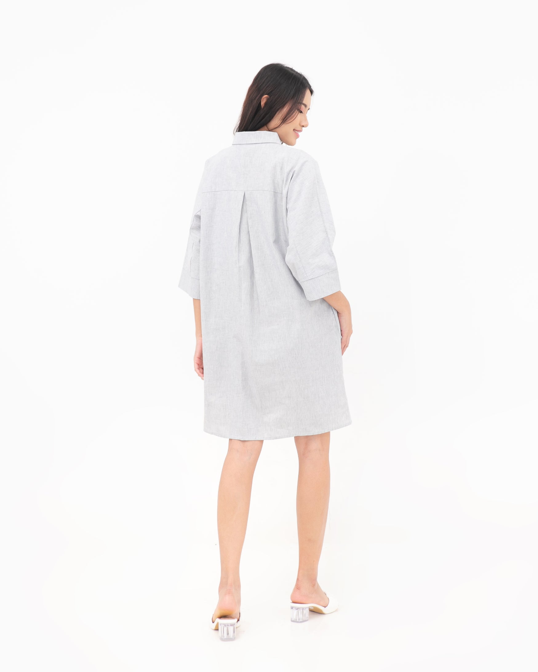 Runa Linen Dress Stripes