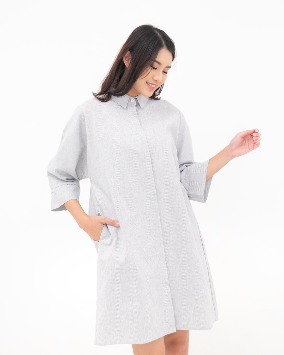 Runa Linen Dress Stripes