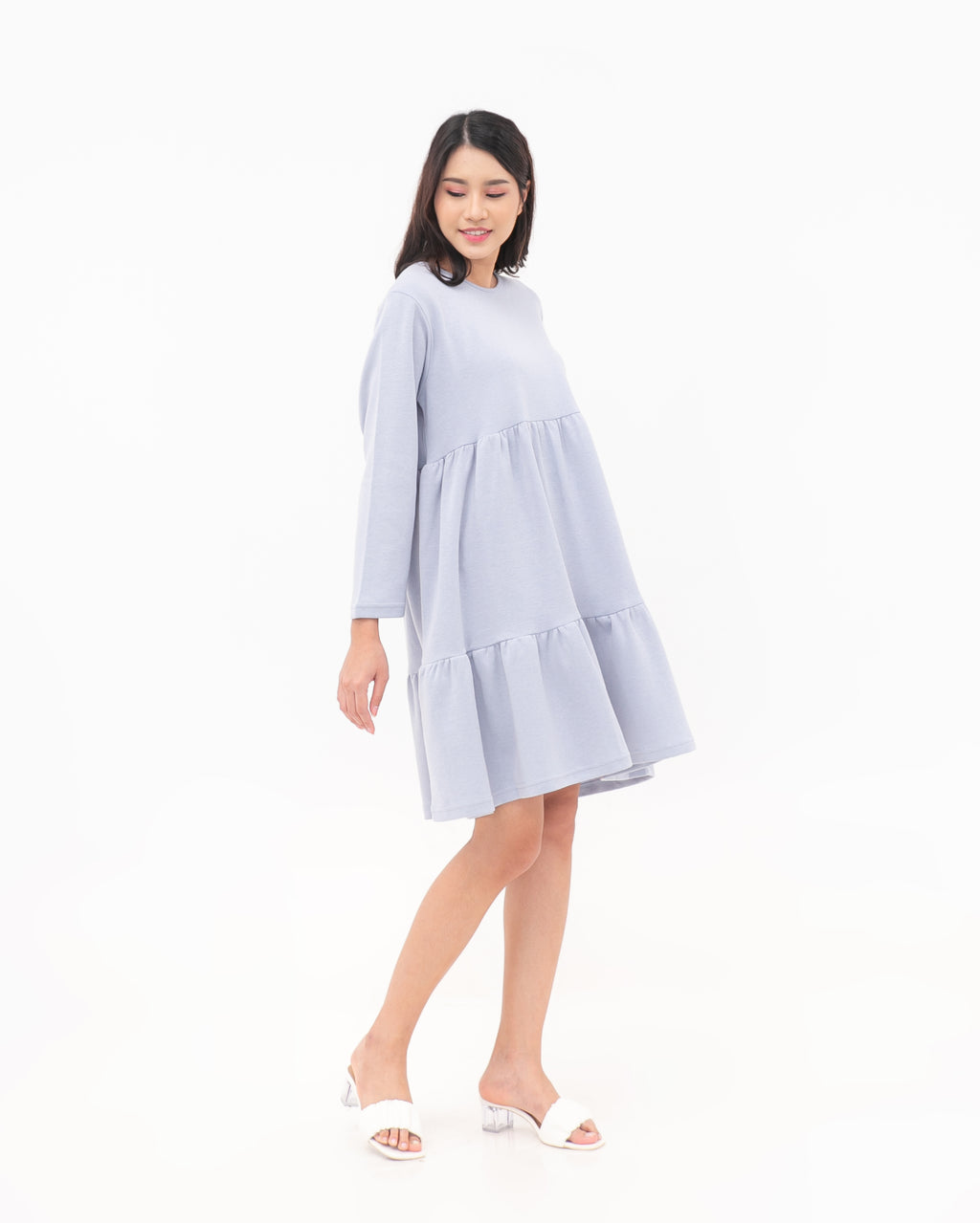 Prisilla Cotton Dress Cerulean