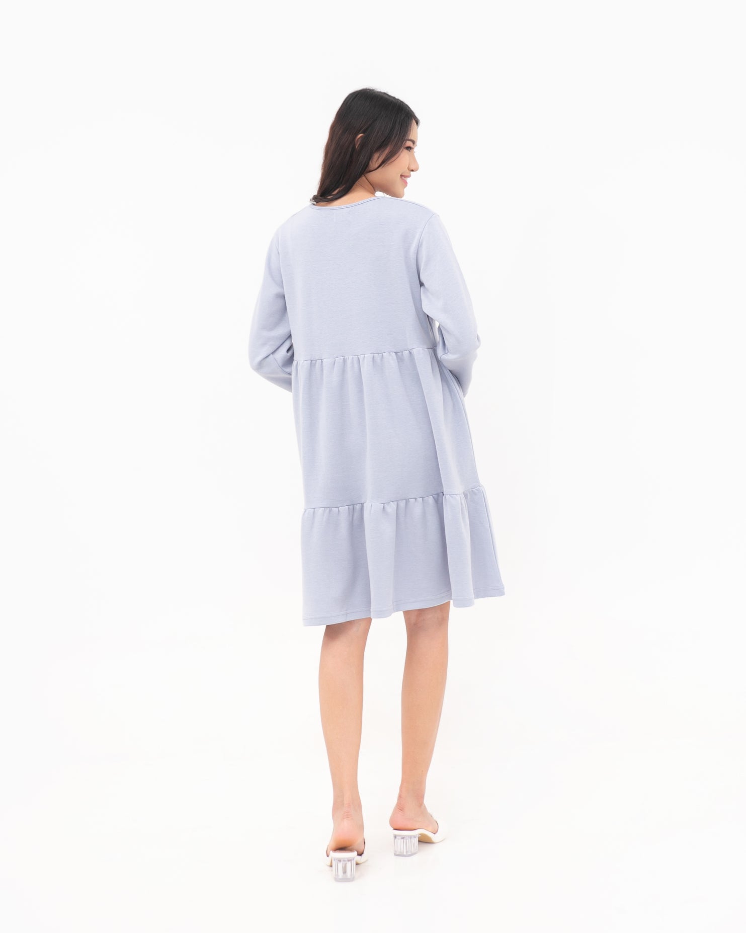 Prisilla Cotton Dress Cerulean