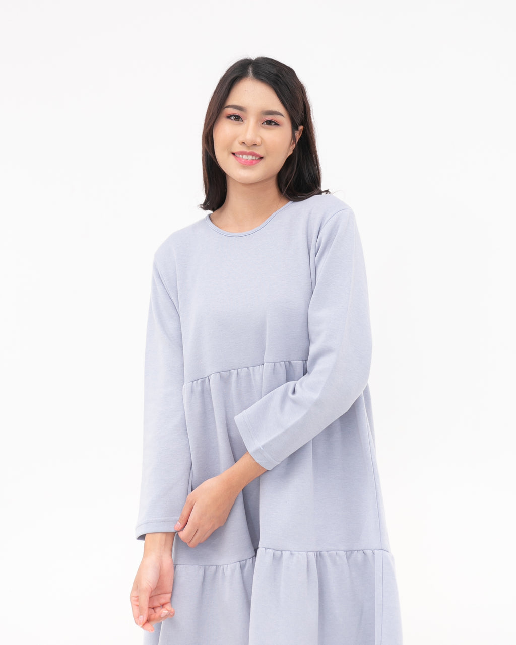 Prisilla Cotton Dress Cerulean