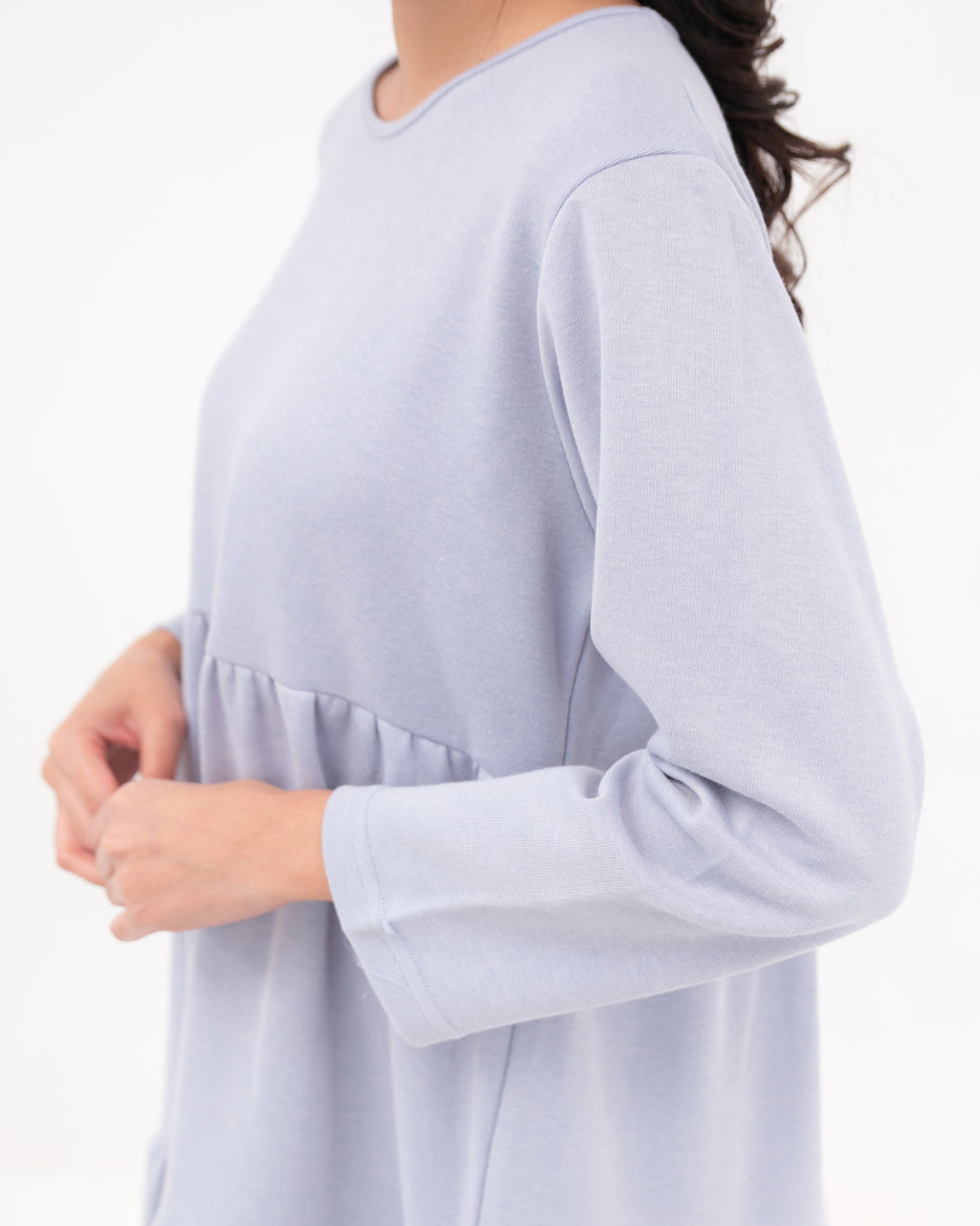 Prisilla Cotton Dress Cerulean