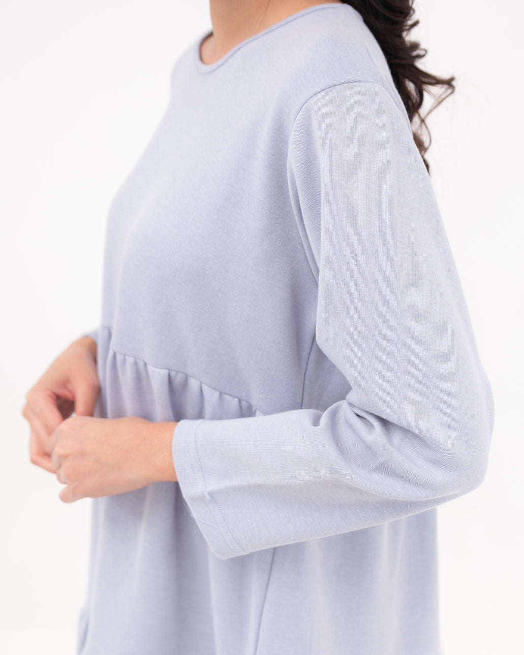 Prisilla Cotton Dress Cerulean