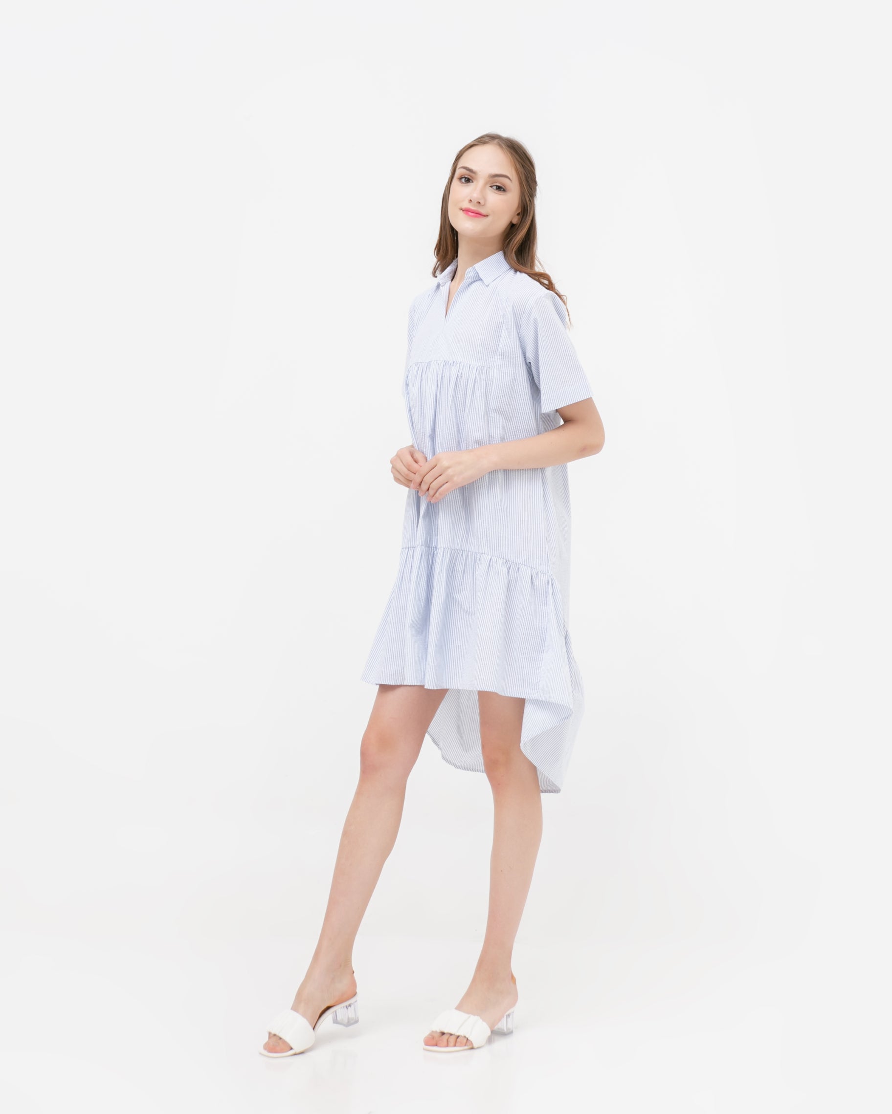 Lolita Linen Dress Stripes