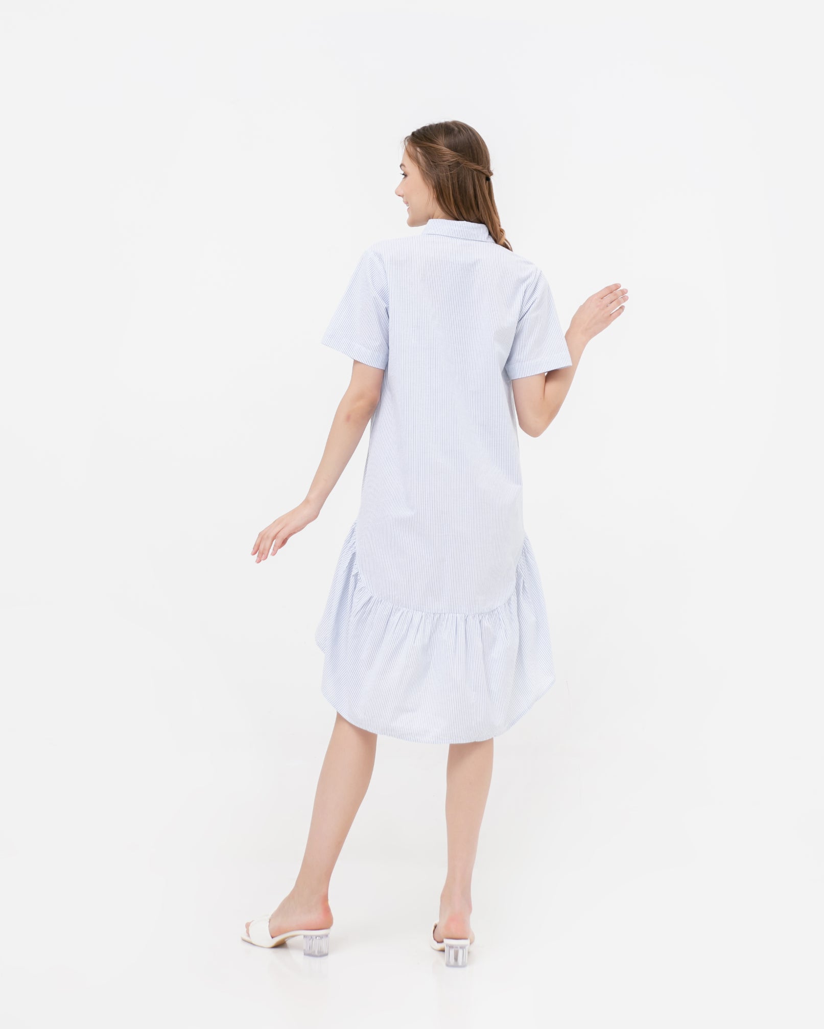 Lolita Linen Dress Stripes