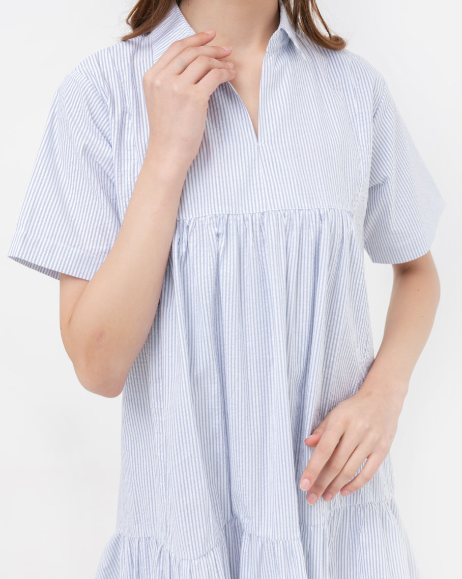 Lolita Linen Dress Stripes