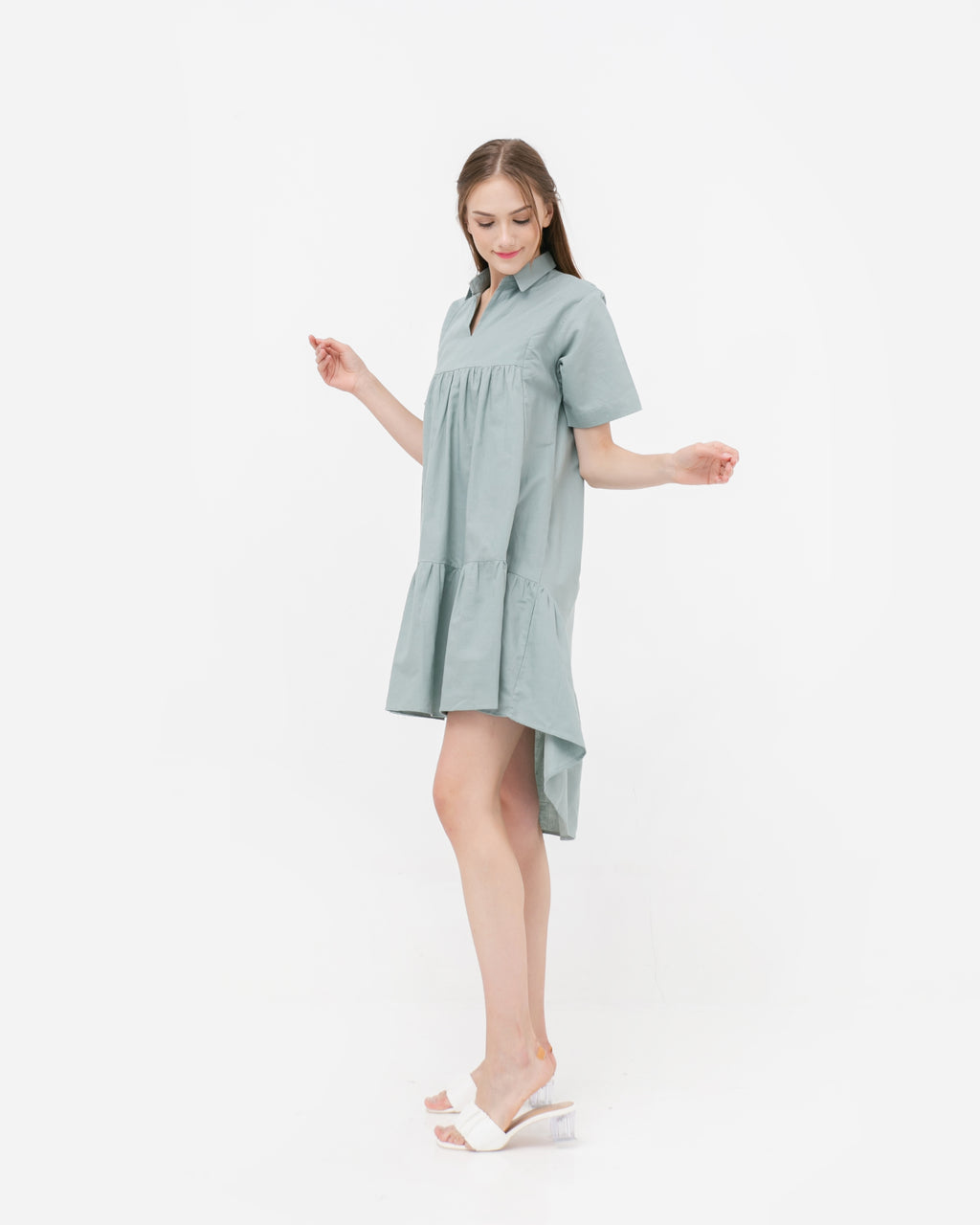 Lolita Linen Dress Sage