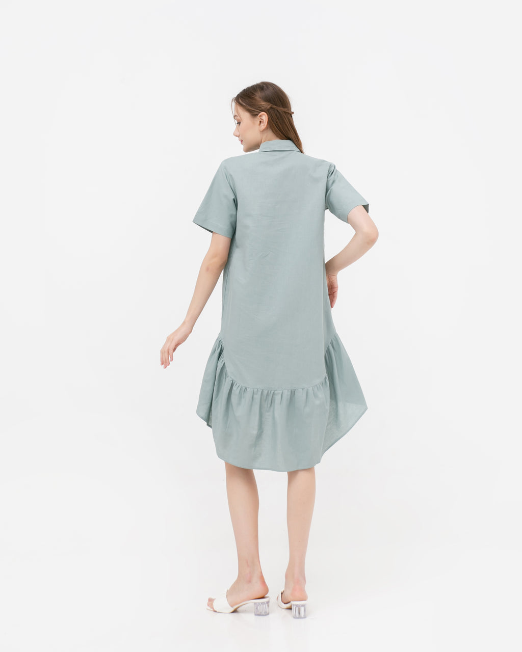 Lolita Linen Dress Sage