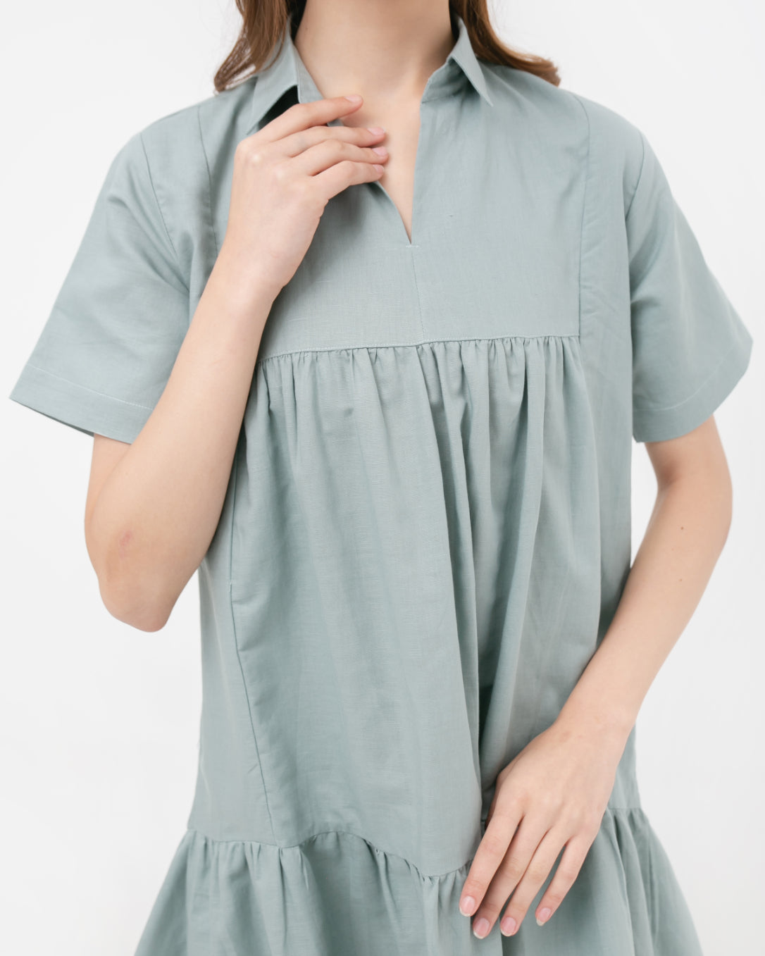 Lolita Linen Dress Sage