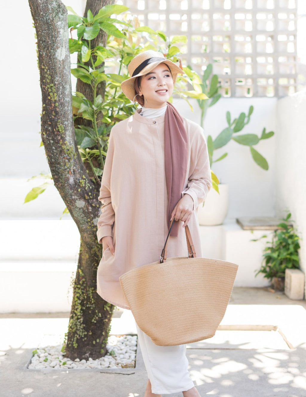 Nancy Linen Tunic Dress Sand