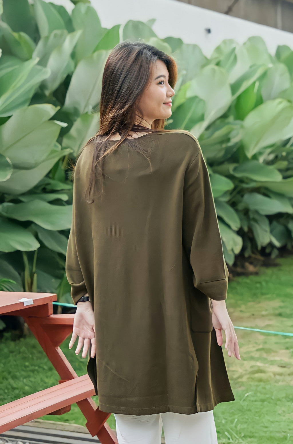 Ginka Knitted Outerwear Army Green