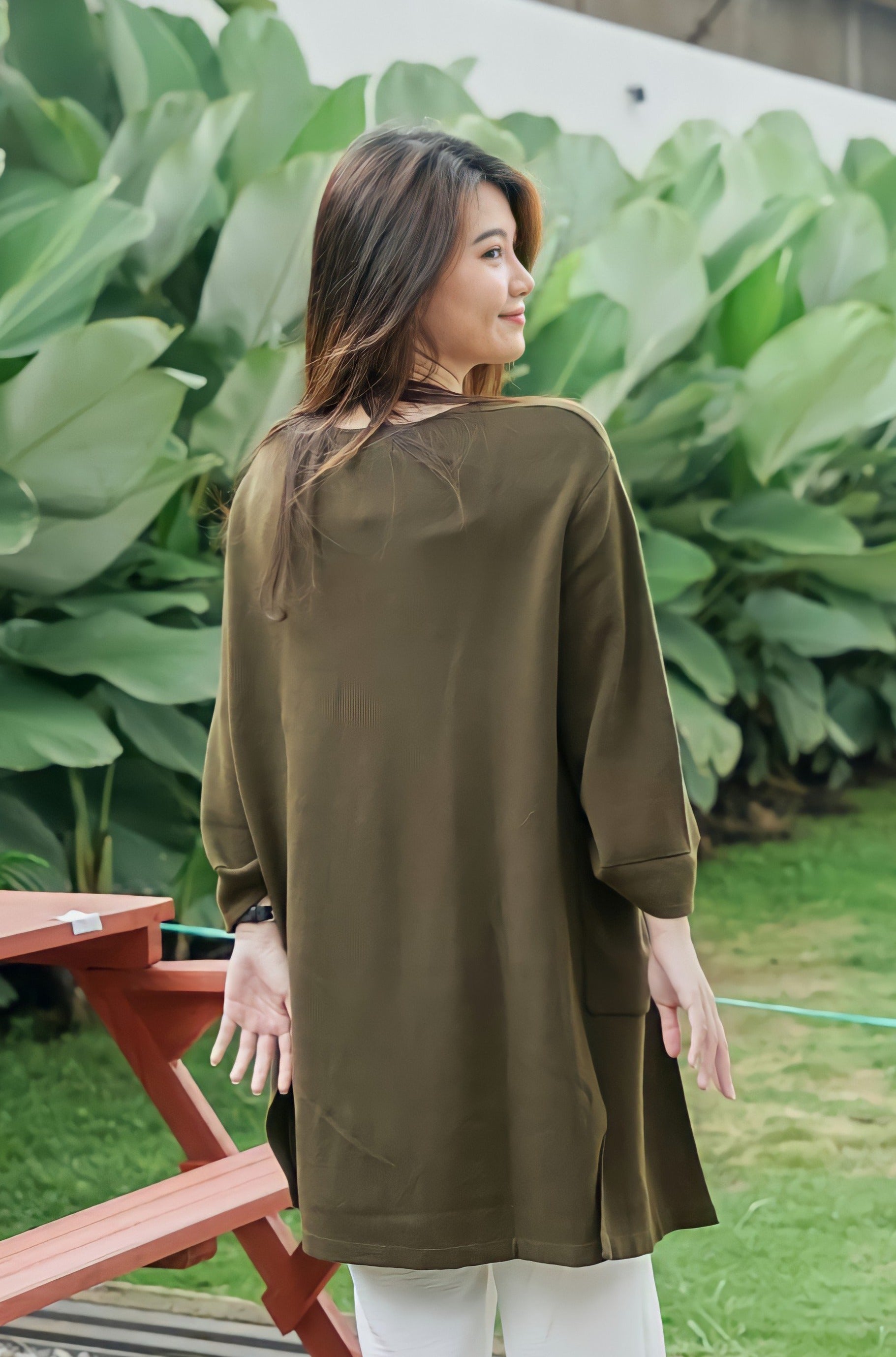 Ginka Knitted Outerwear Army Green